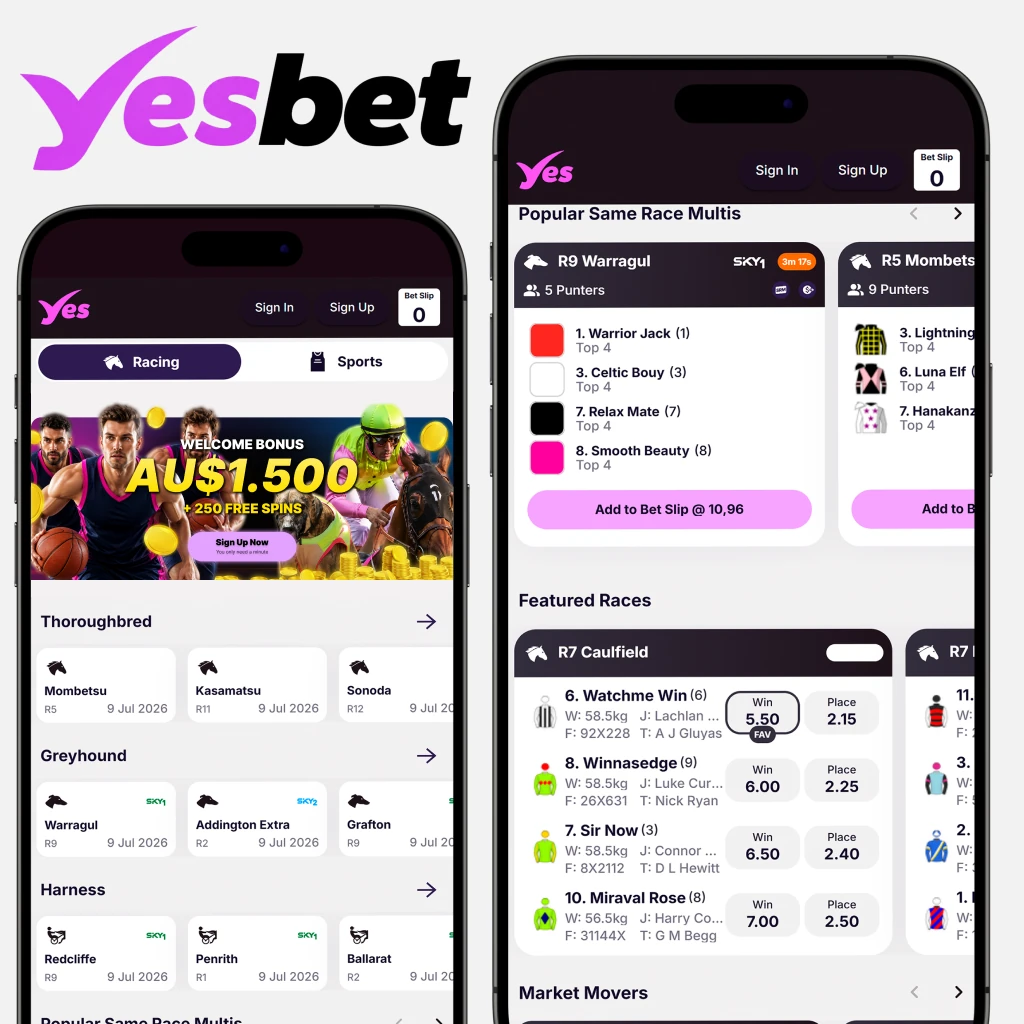 YesBet casino login and registration
